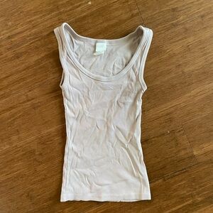 cream H&M tank
